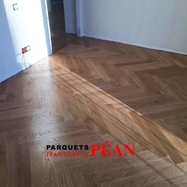 Parquet baton rompu avec vitrification