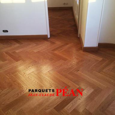 Parquet en chêne baton rompu
