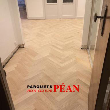 Pose parquet baton rompu