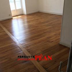 Parquet massif baton rompu avec vitrification